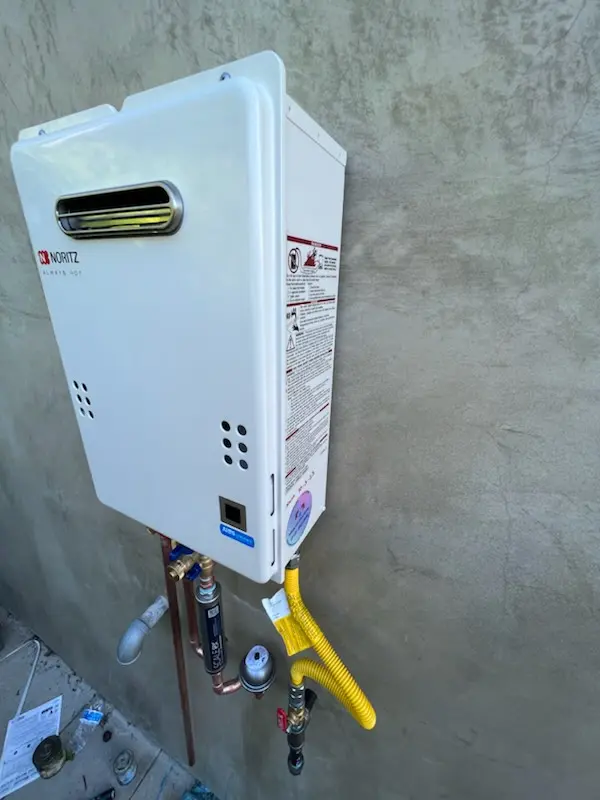 Tankless water heater installation for Verdemont homes